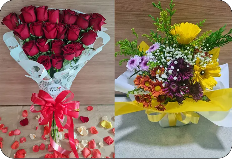 Foto das Flores da Floricultura